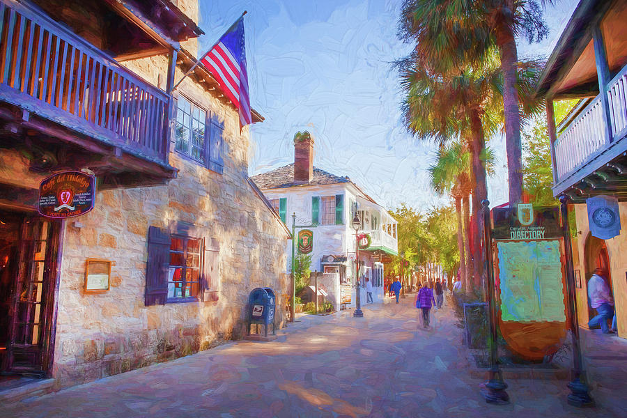 St George Street St Augustine Florida X222 Photograph by Rich Franco