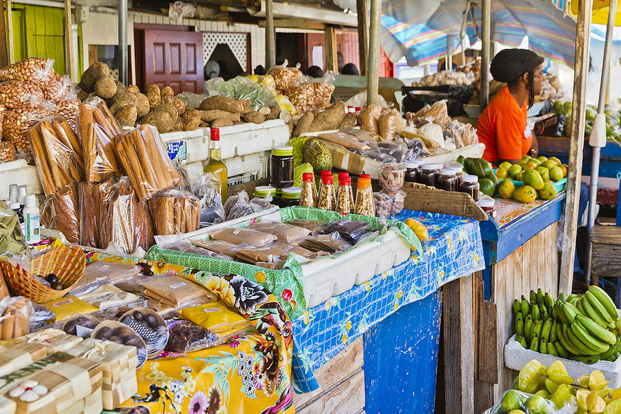 St. Georges Market, Grenada W.I. Photograph by Orietta Gaspari