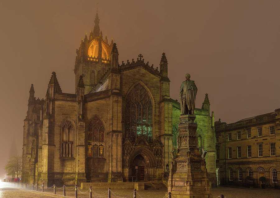 Bucket List Photograph - St Giles Cathedral Edinburgh Fog by Scott McGuire