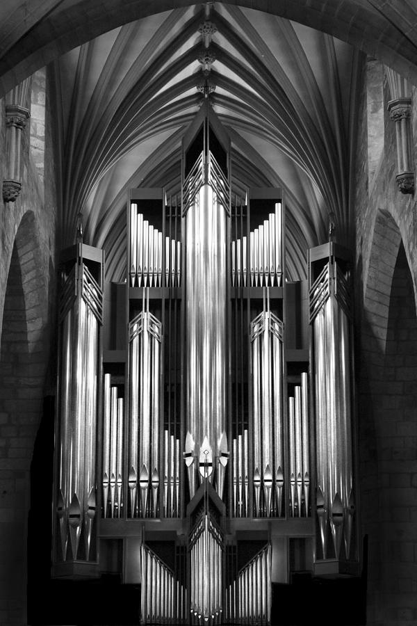 St. Giles Cathedral Pipe Organ, Edinburgh, Monochrome Photograph by ...