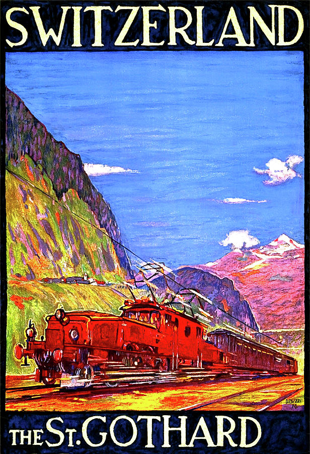 St Gothard Painting by Long Shot