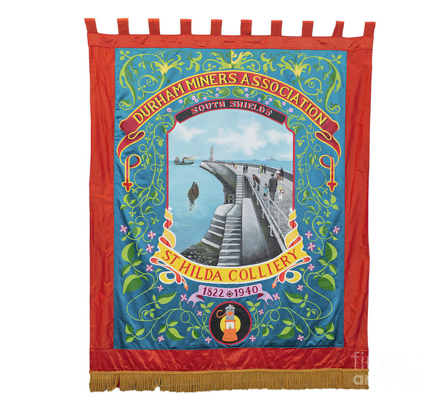 St Hilda Colliery Banner Photograph by Bryan Attewell