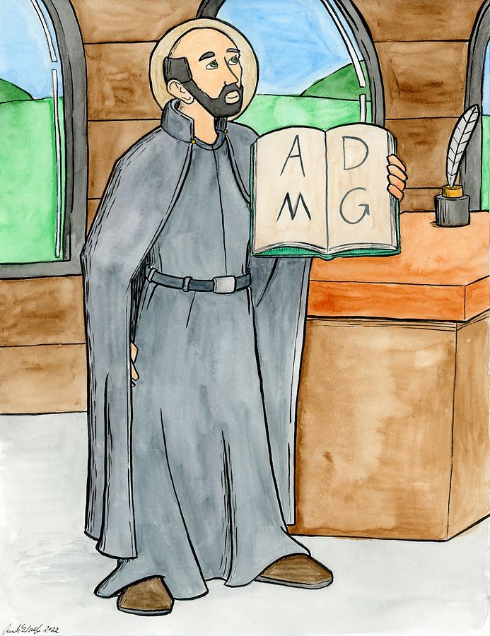 St. Ignatius of Loyola Drawing by Frank Wolfs - Fine Art America