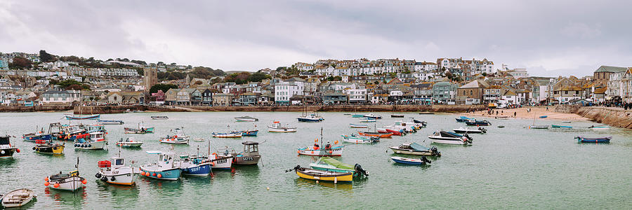 St Ives Fishing Boats and Harbour cornwall Photograph by Sonny Ryse