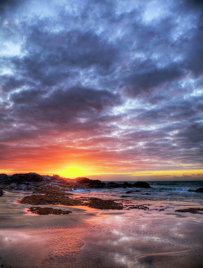 Sunset Photograph - St Ives Sunset by Paul Thompson