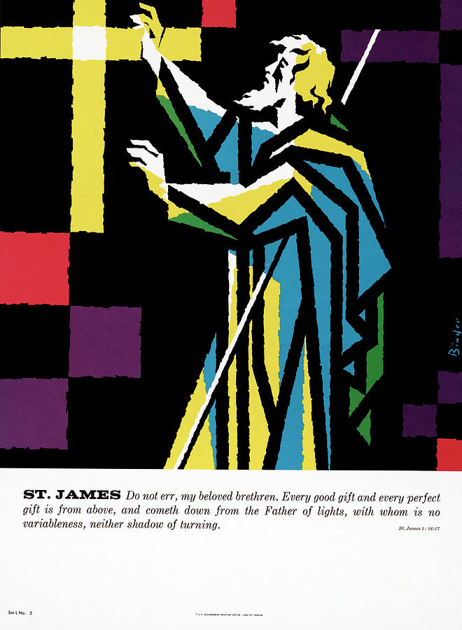 St James Poster, 1962 Drawing by Joseph Binder