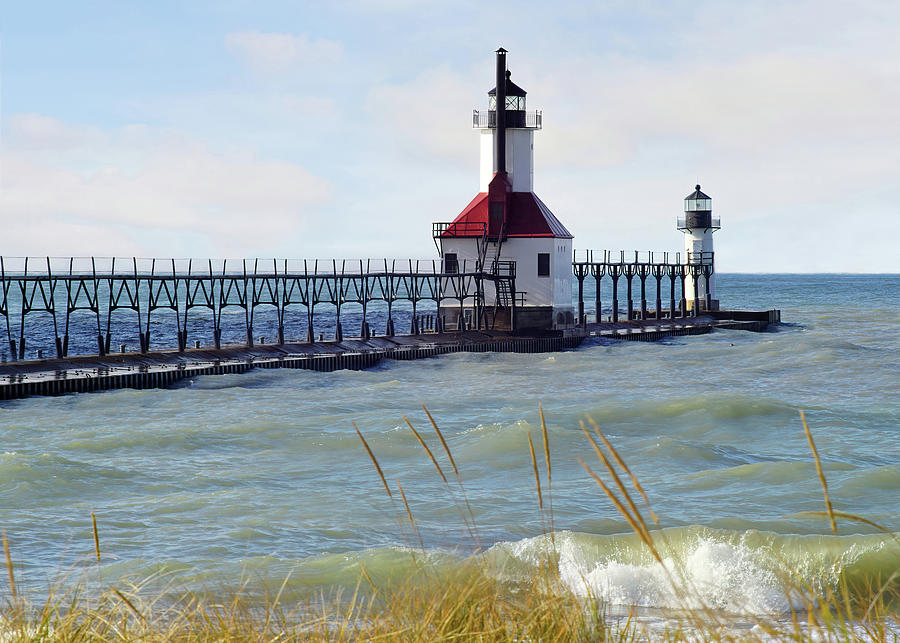 St. Joe Michigan Lighthouse Photograph by Kathi Mirto
