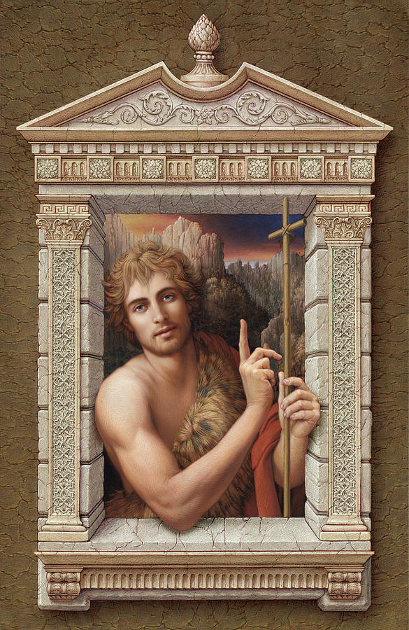 St. John the Baptist 2 Painting by Kurt Wenner