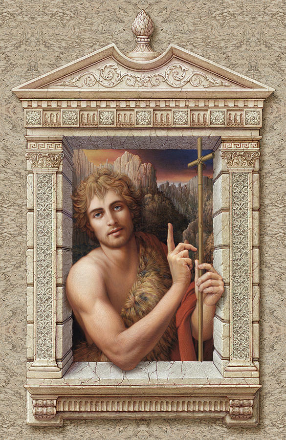St. John the Baptist Painting by Kurt Wenner