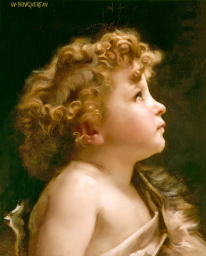 St John the Baptist as a Child Painting by William  Bouguereau