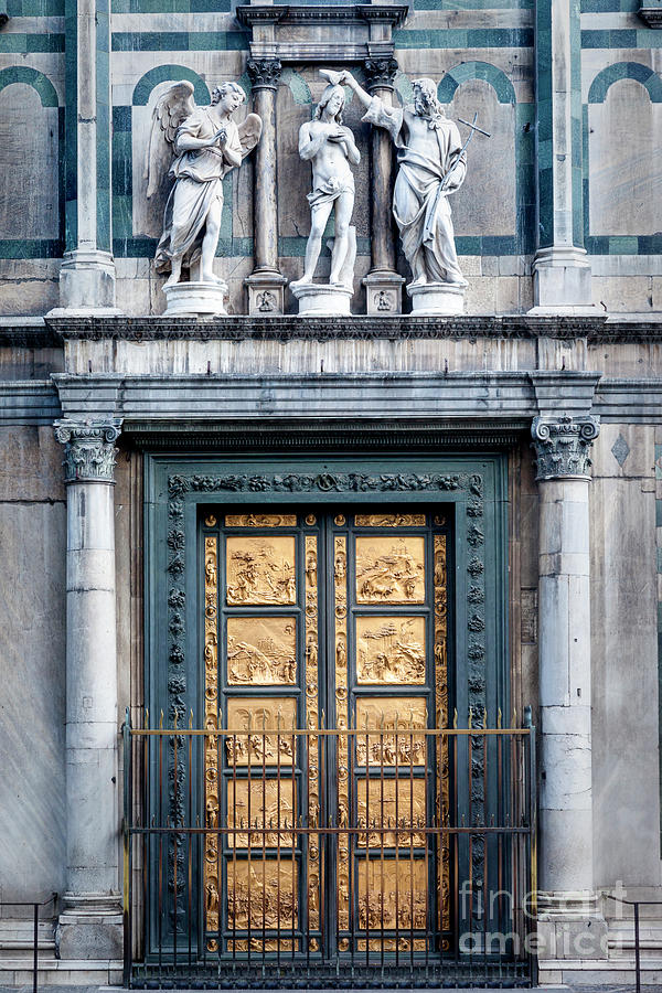 St Johns Baptistery Doors Florence Italy Photograph