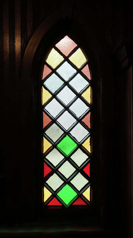 St Johns Church Stained Glass Window Photograph by Scott Olsen