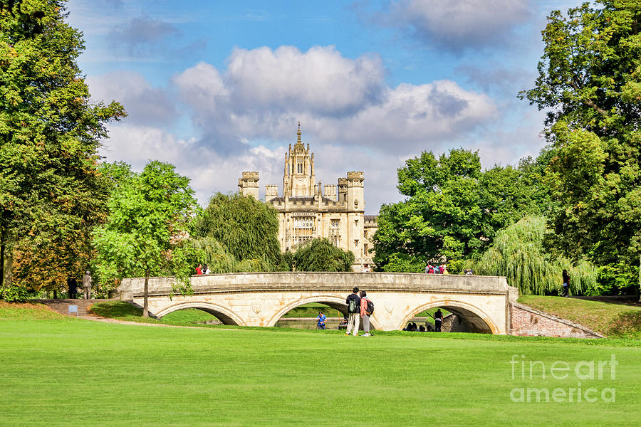 St Johns College and Trinity College Bridge, Cambridge, UK Photograph by Colin and Linda McKie