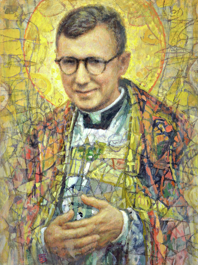 St. Jose Maria Escriva Painting by Cameron Smith