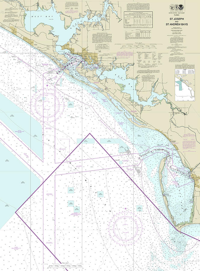 St Joseph and St Andrew Bays Nautical Chart 11389 No Borders Digital ...