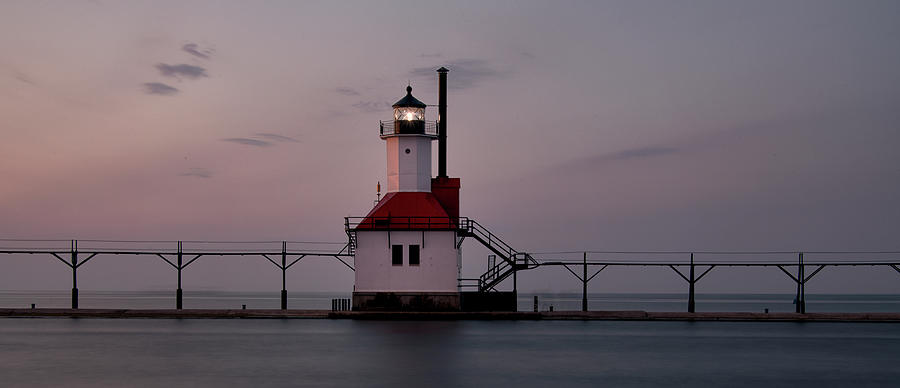 St. Joseph Inner Lighthouse at Dusk Photograph by Vincent Ferrari ...