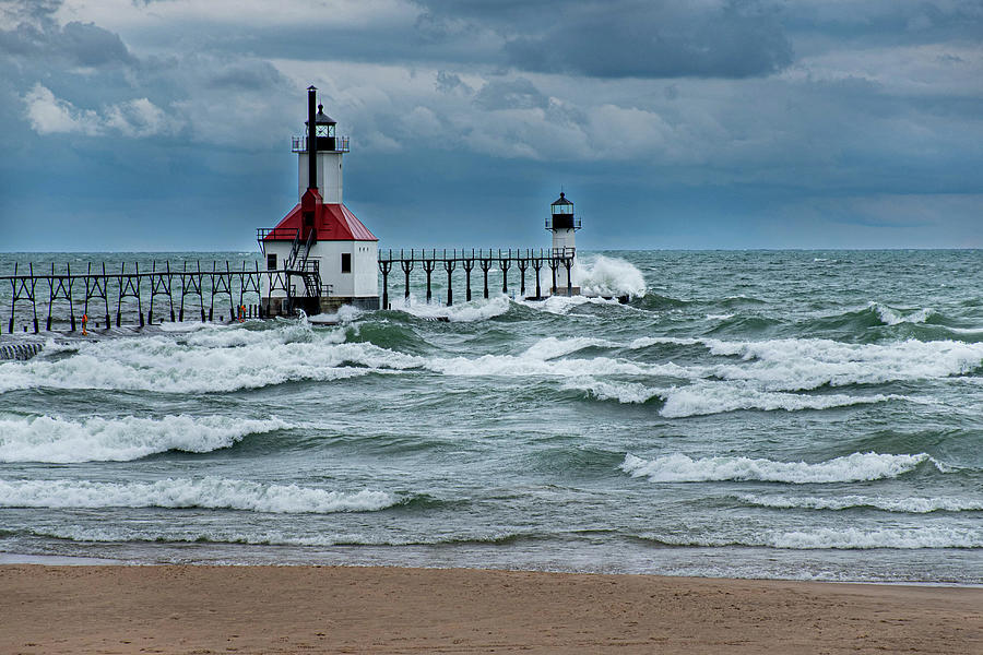 St. Joseph Lighthouse Digital Art by Nicole McNeil - Fine Art America