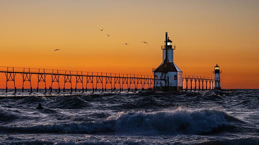 St Joseph North Pierhead Lighthouse Photograph by Travel Quest ...