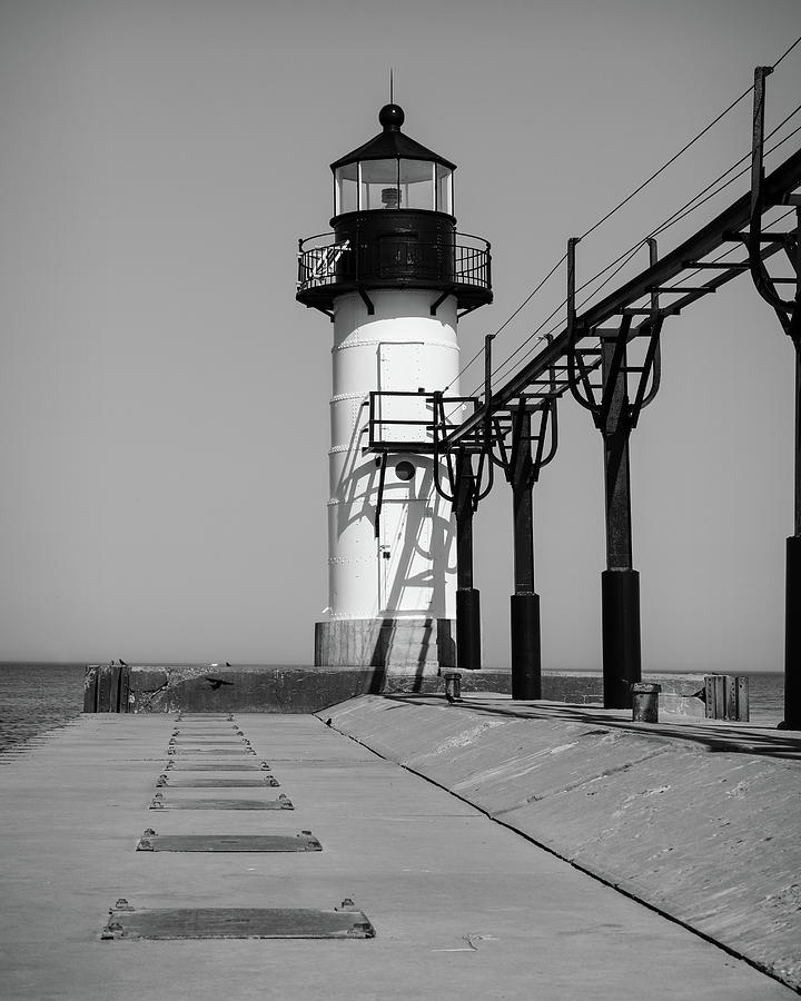 St. Joseph North Pierhead Outer Lighthouse Photograph by Dan Sproul
