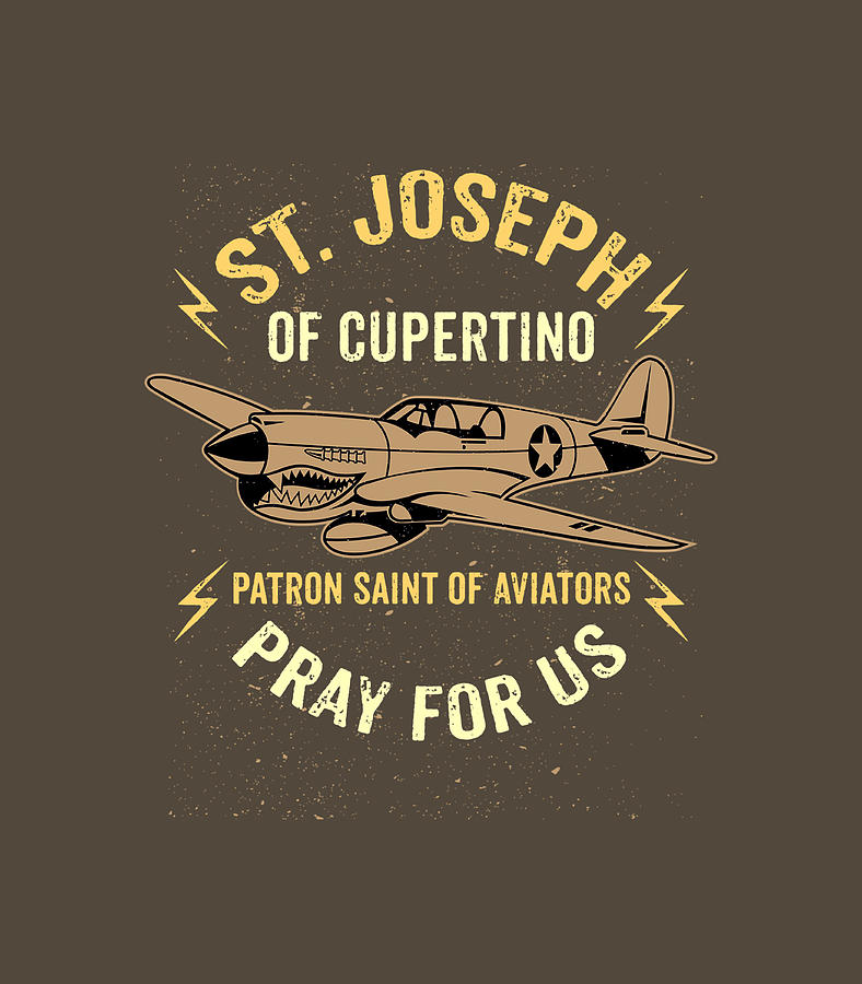 St Joseph of Cupertino Patron Saint of Pilots Aviators Men Digital Art ...