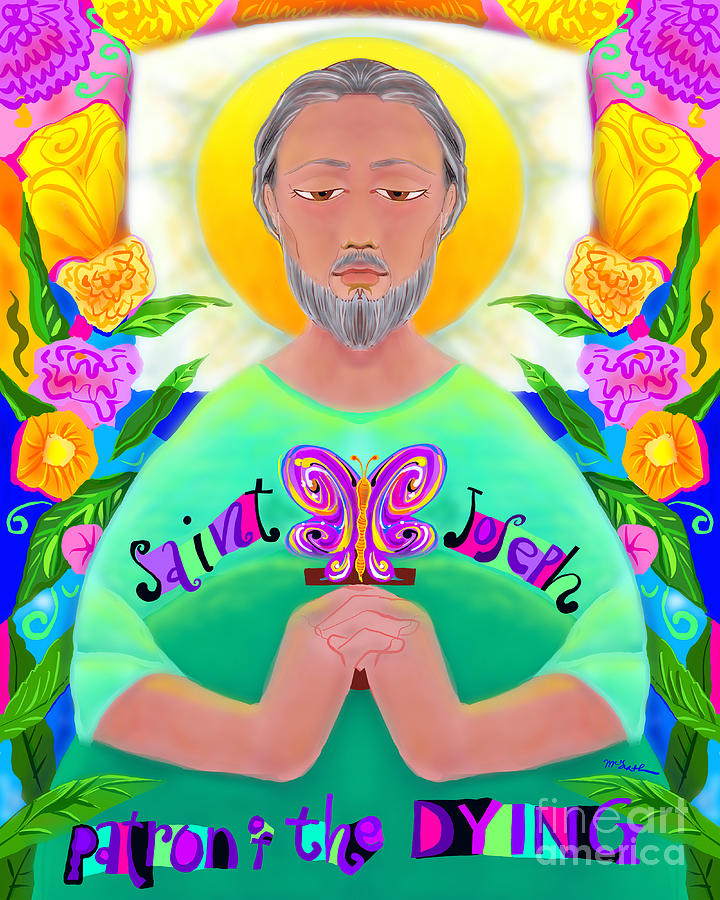 St. Joseph Patron of the Dying - MMJPD Painting by Br Mickey McGrath OSFS