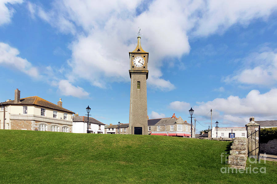 St Just-in-Penwith Memorial Clock Tower Photograph by Terri Waters