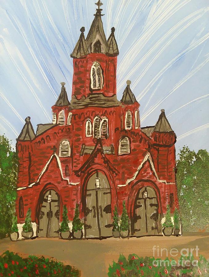 St. Landry Church  Painting by Seaux-N-Seau Soileau