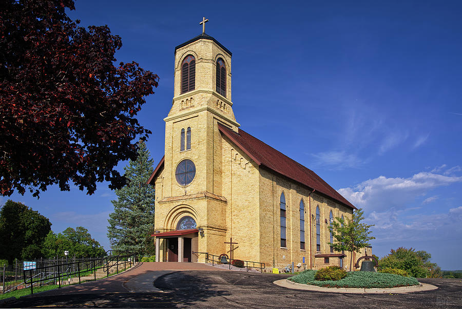 St Lawrence Catholic Church at St Coletta School in Jefferson, WI  #1 of 2 Photograph by Peter Herman