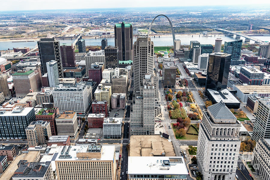 St. Louis Aerial Photograph by Art Wager - Pixels