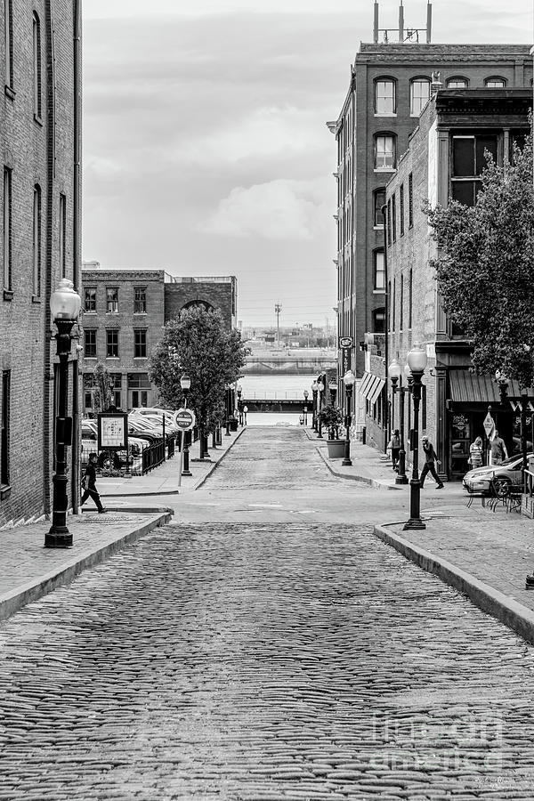 St Louis Alley Grayscale Photograph by Jennifer White