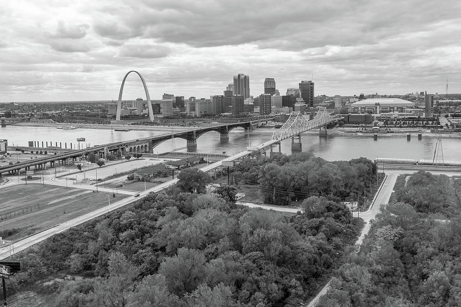 St Louis Arch and cityscape  Photograph by John McGraw