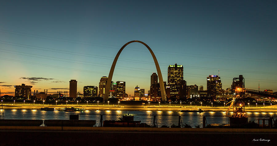 St Louis Arch Panorama 777 Architectural Cityscape Art Photograph by Reid Callaway