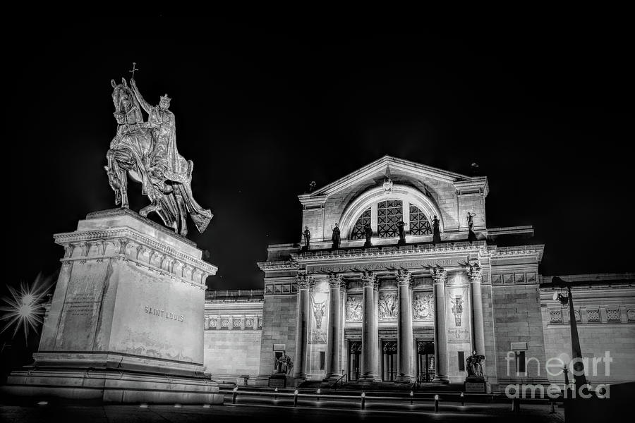 St. Louis Art Museum - Night Scene Photograph by Chris Mautz