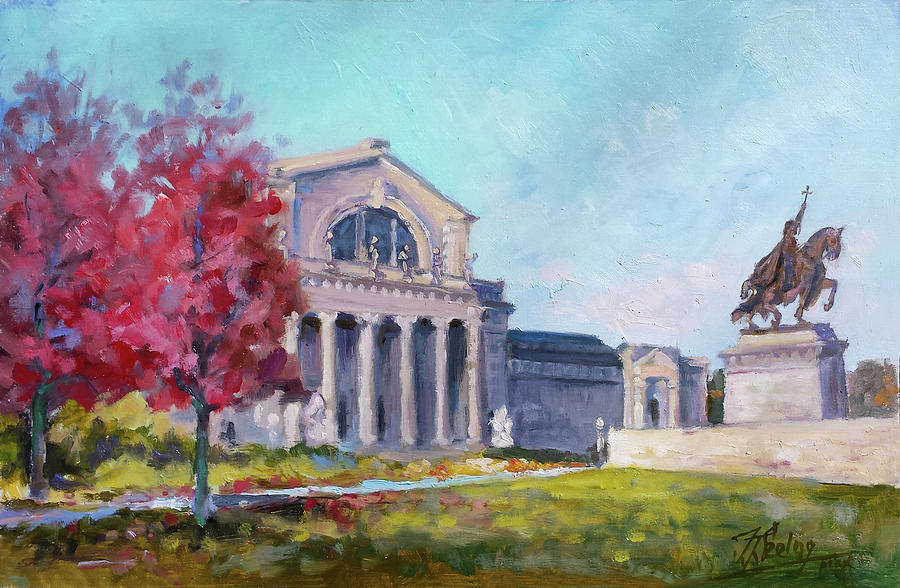 St. Louis Art Museum - Sunny Autumn Day Painting by Irek Szelag