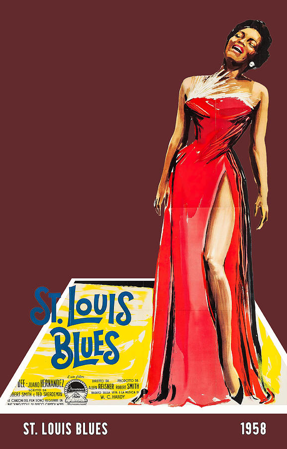 St. Louis Blues, 1958, 3d movie poster Mixed Media by Movie World Posters