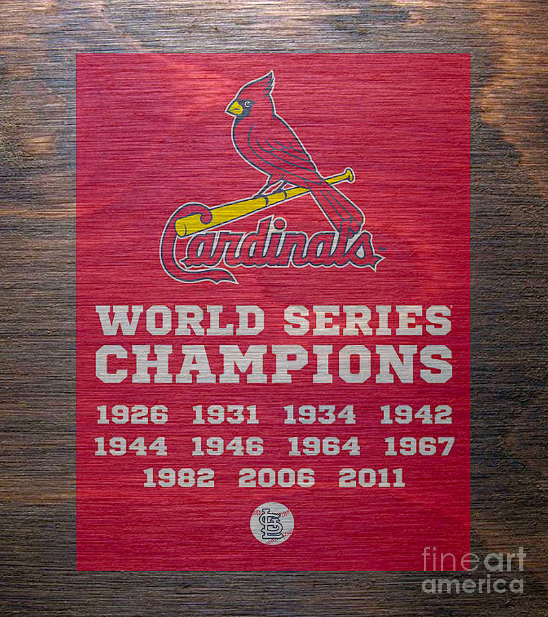 St. Louis Cardinals 1982 World Series Champions Poster 