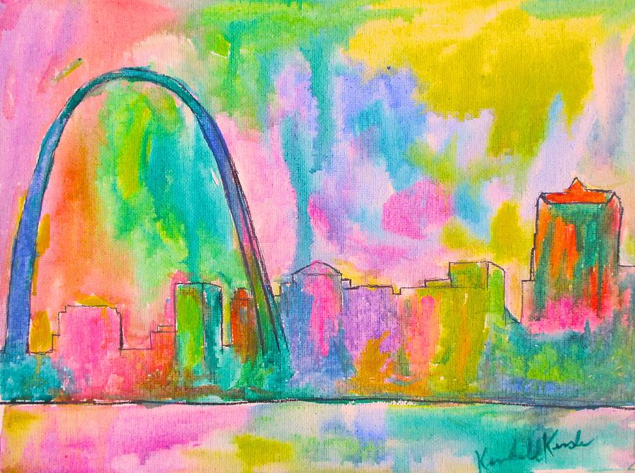 St. Louis Flow Painting by Kendall Kessler