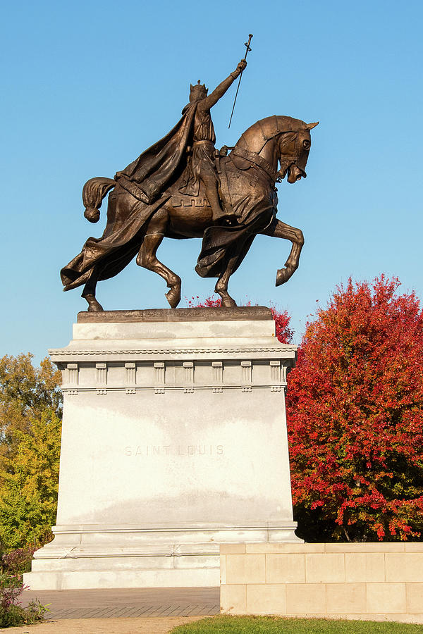 St. Louis King Statue Photograph by Steve Stuller