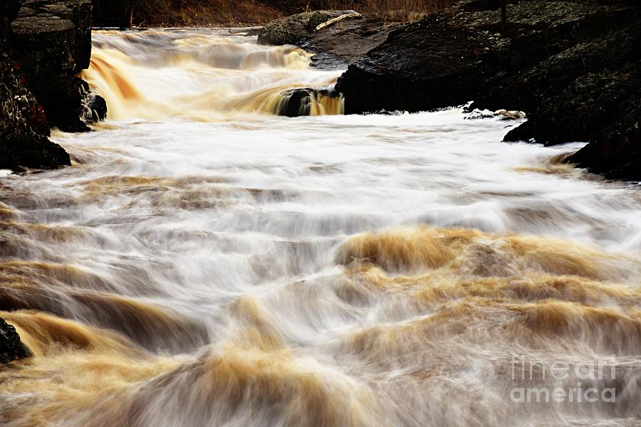 St Louis River Waterfall Photograph by Larry Ricker