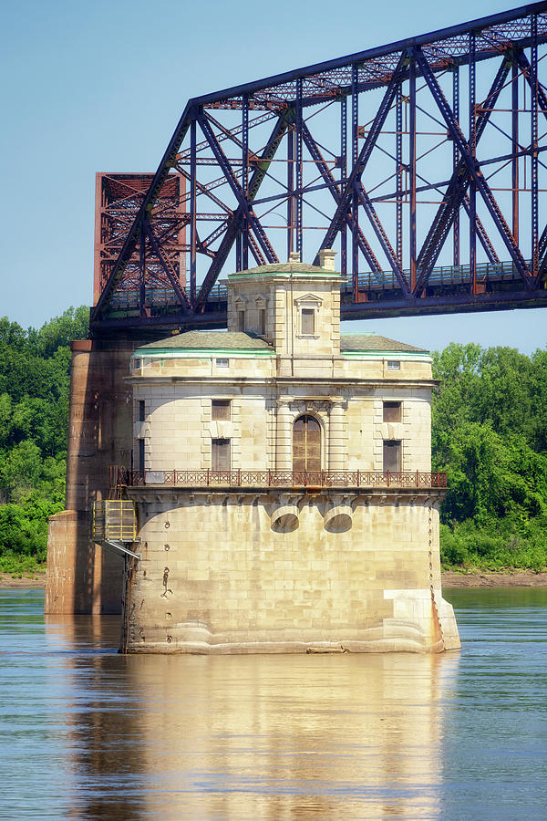 St Louis Water Intake Tower 2 Photograph by Susan Rissi Tregoning