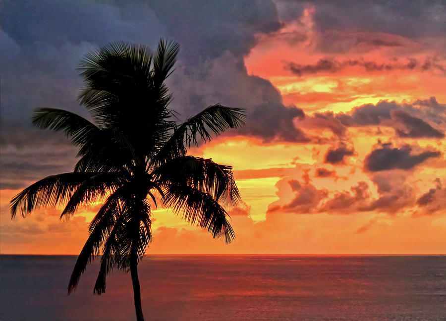 St. Lucia Sunset Photograph by Carolyn Derstine