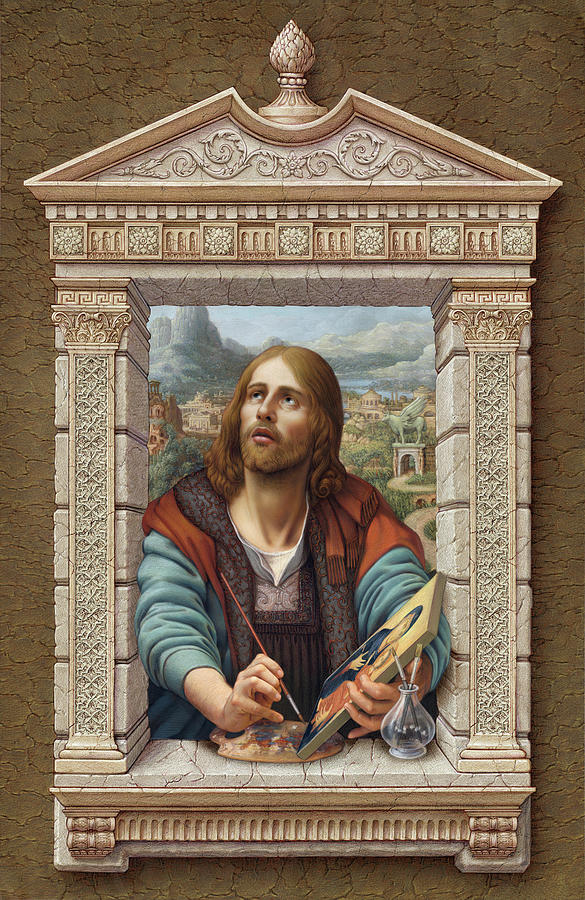 St. Luke 2 Painting by Kurt Wenner