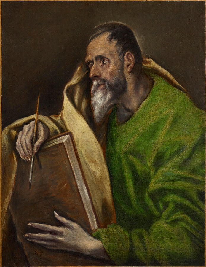 St. Luke Painting - St  Luke  by Workshop of El Greco  Greek