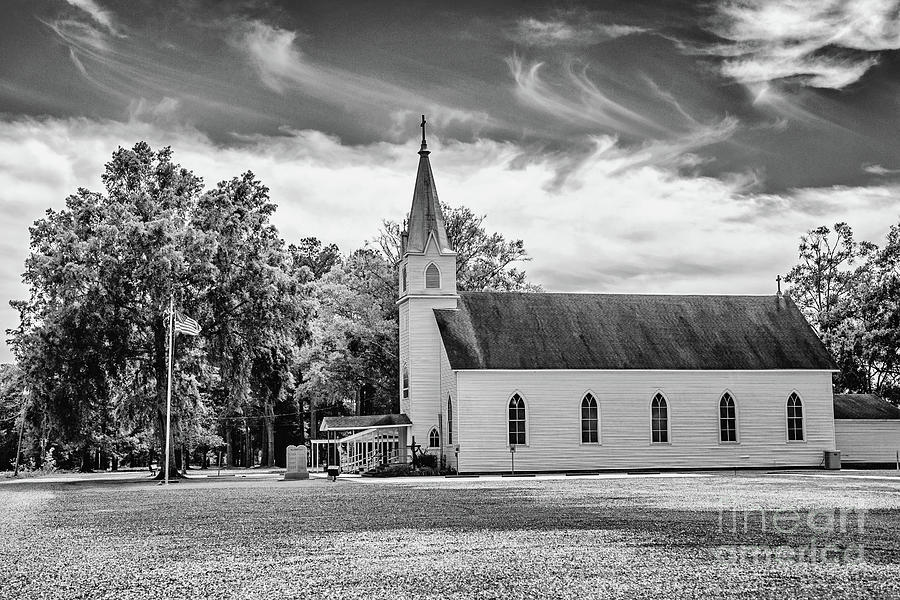 St. Margaret Catholic Church BW - Springfield Louisiana Photograph by ...