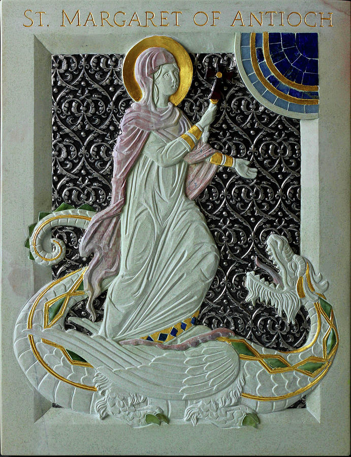 Dragon Relief - St-Margaret of Antioch by Jonathan Pageau