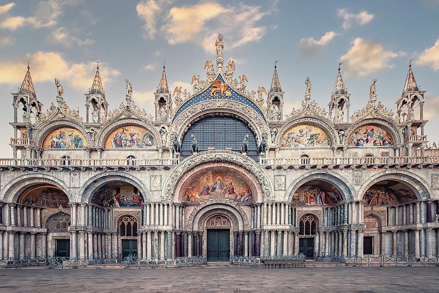 Architecture Photograph - St Marks Basilica by Manjik Pictures