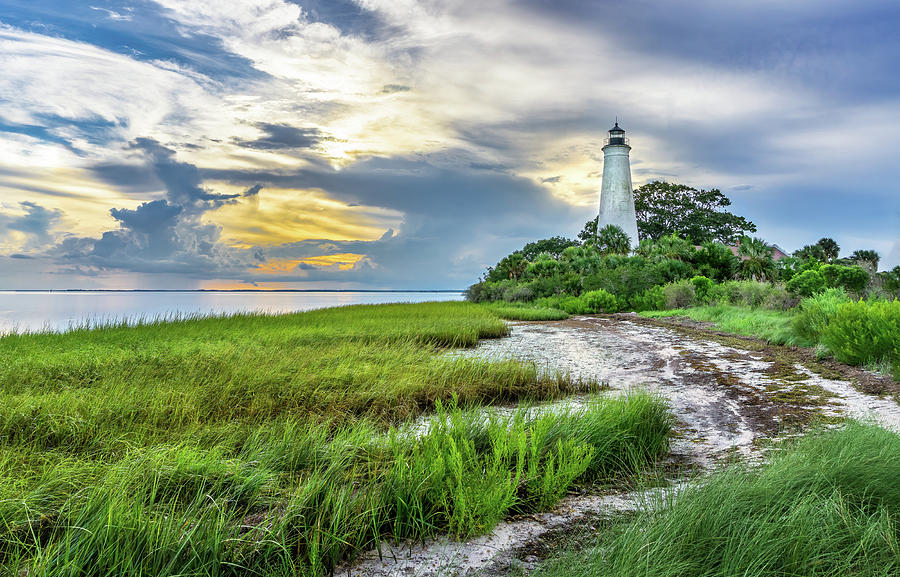 St. Marks Lighthouse Photograph by Charles LeRette