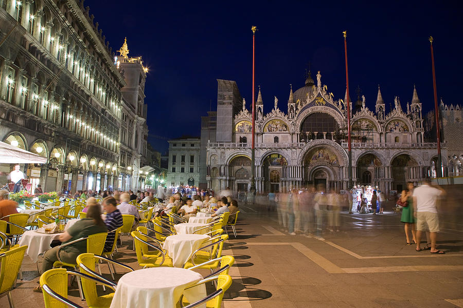 St marks square at night Photograph by Image Source