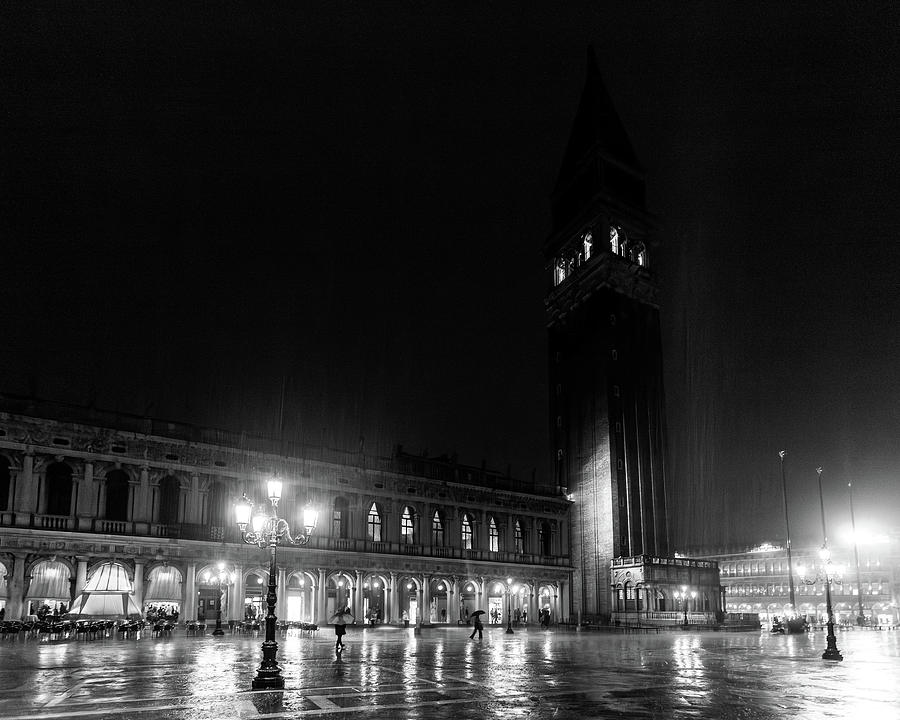 St Marks Square In The Rain Photograph