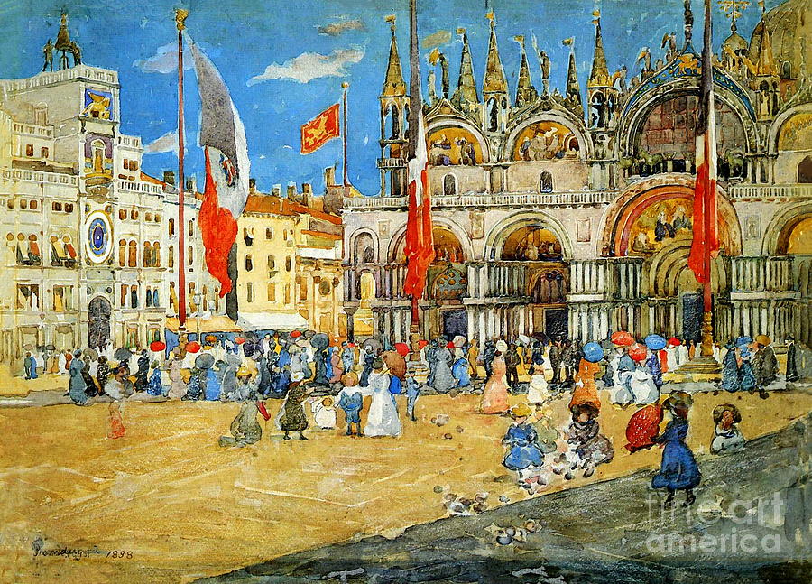 St. Marks Venice Painting by Maurice Prendergast